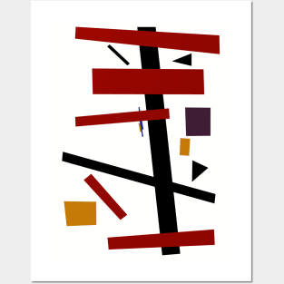 Geometric Abstract Malevic #15 Posters and Art